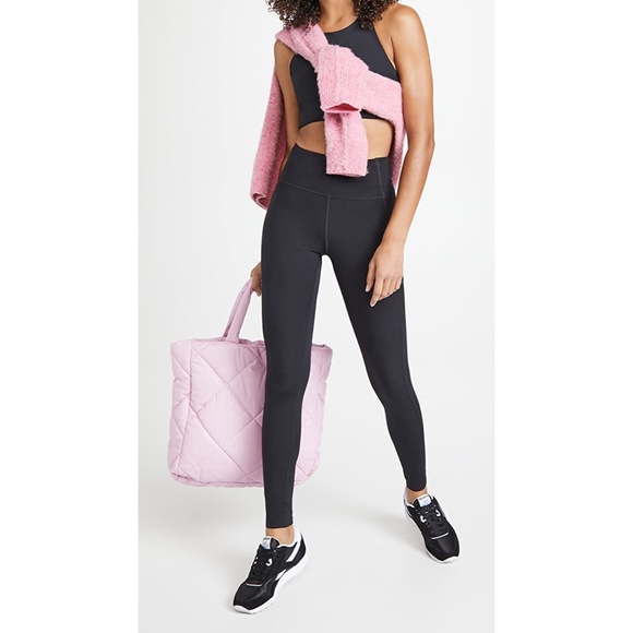 Girlfriend Collective Leggings Pocket High Rise Compressive 7/8 Black Large NWT - Picture 15 of 15